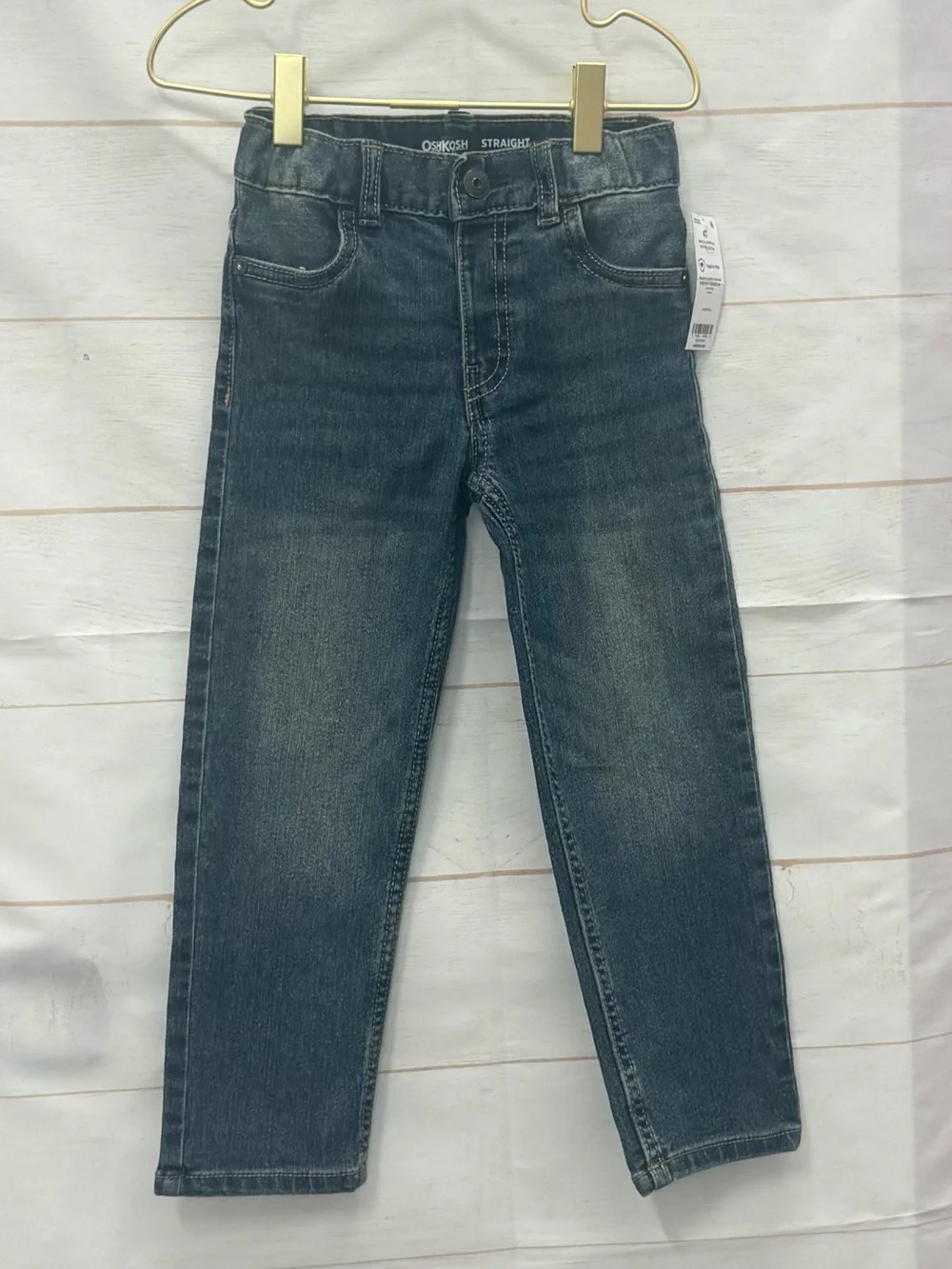 OshKosh B'gosh Kids' Dark Wash Straight Jeans - Blue Size 4t